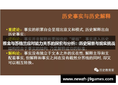 雅金与苏格兰应对能力关系的探索与分析：历史背景与现实挑战